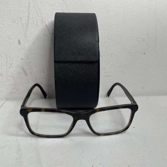 Prada Tortoise Frame Glasses And Case - Picture 1 of 10